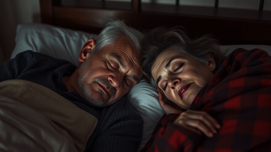 Elder couple sleeping peacefully, embodying healthy aging tips and longevity lifestyle.