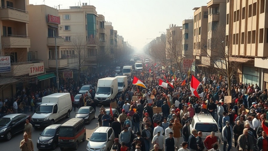 Large crowd protesting for economic change in Iran, highlighting human rights issues.