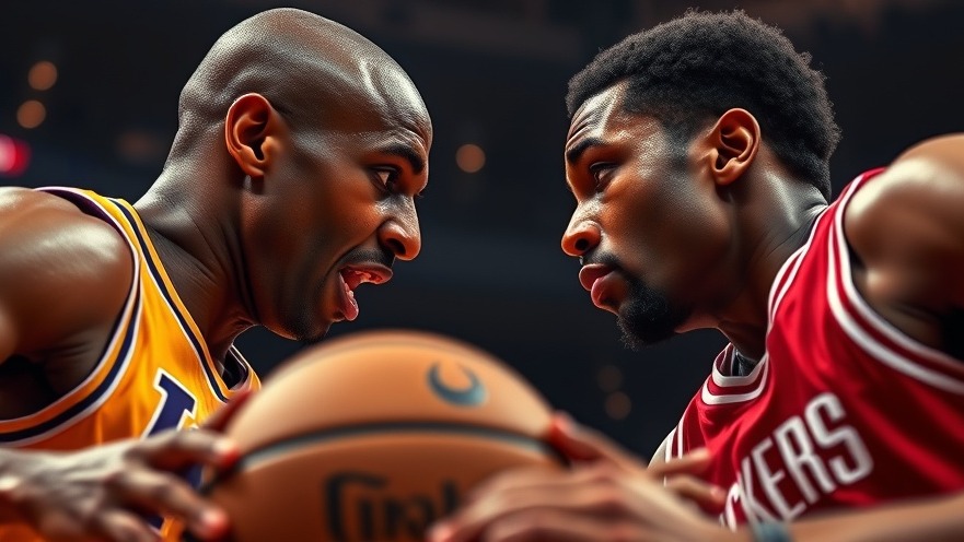 Intense NBA game recap with Lakers and Rockets players facing off for control.
