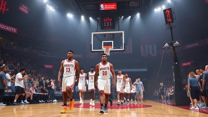Houston Rockets players leaving the court after an intense NBA game recap.