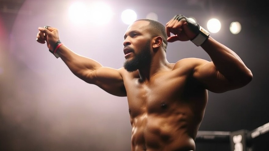 UFC fighter Jon Jones representing the latest UFC fight schedule and athlete endorsements.