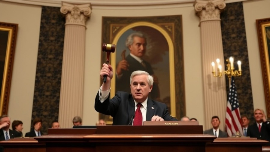 Speaker of the House Mike Johnson leads budget negotiations with a gavel after passing DHS funding.