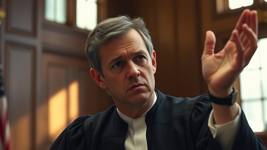 Frustrated judge in courtroom illustrating courtroom behavior and legal proceedings decorum.