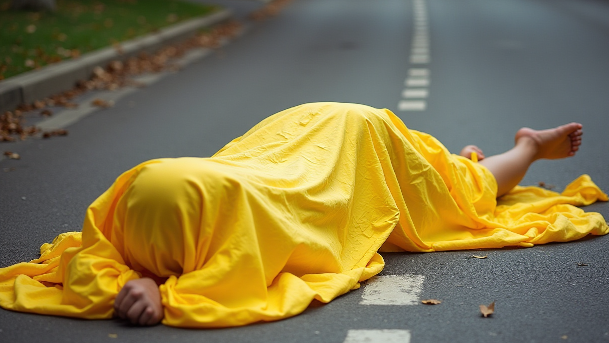 Police investigate a body at a traffic scene, highlighting Austin pedestrian safety concerns.
