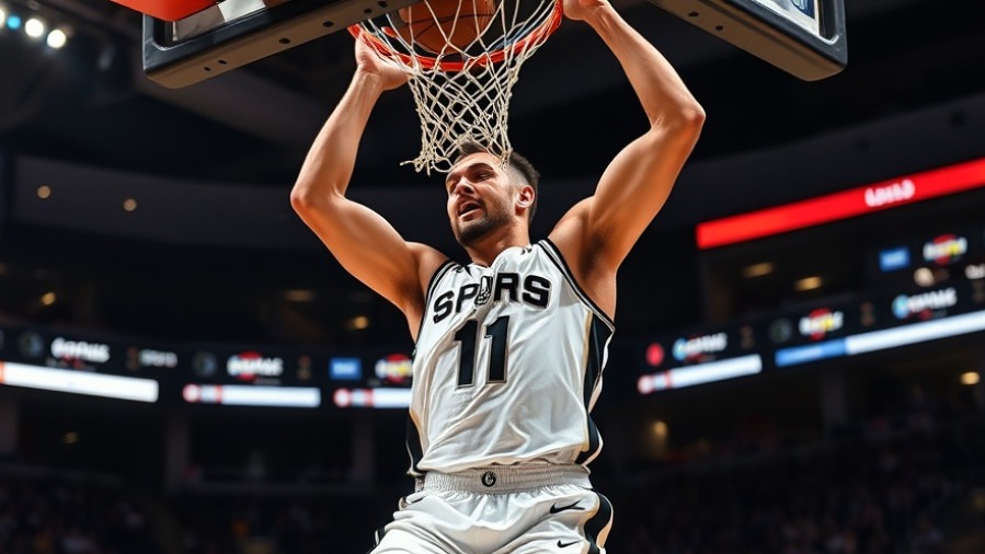Celtics comeback illustrated by dynamic Spurs player dunking with resilience.