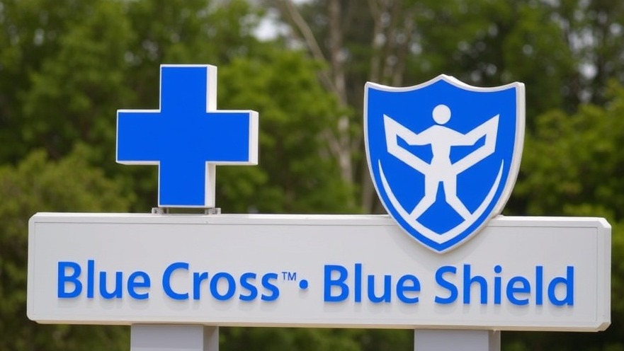 Blue Cross Blue Shield logo highlighting Houston healthcare news and access issues.