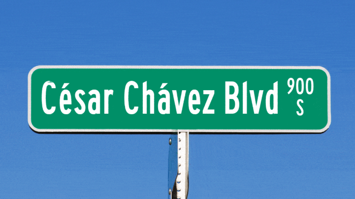 César E. Chávez Boulevard street sign cost discussion.