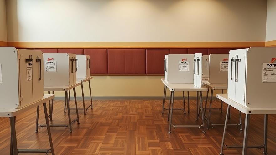 Empty voting booths highlighting the importance of voting in Texas elections.
