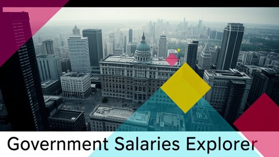 Aerial cityscape featuring an old government building, showcasing Texas news and salary transparency.