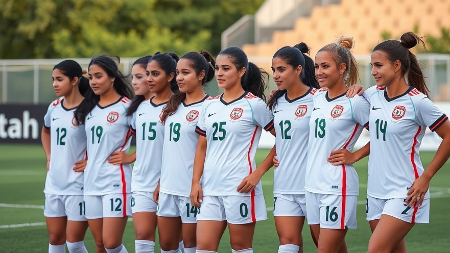 Iranian women's national team of young soccer players advocating for women's sports rights.