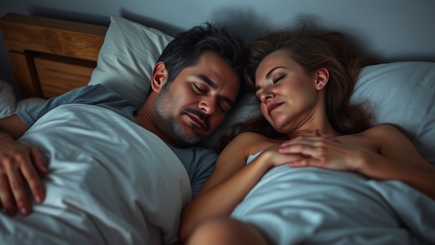 Older couple peacefully sleeping, showcasing natural sleep remedies for older adults.