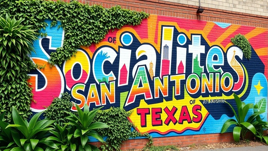 Colorful 'Socialites of San Antonio' mural highlights San Antonio community news.