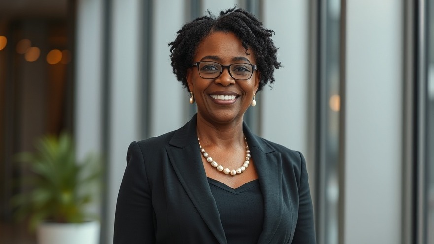 Senior black woman in business attire discussing Texas lawmakers' public education initiatives.