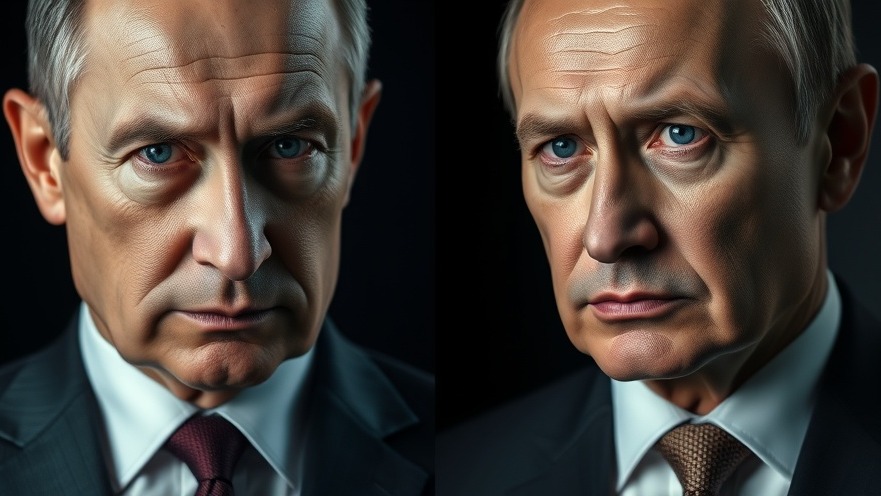 Close-up of serious Putin, reflecting Russia-U.S. tensions and U.S. foreign policy.