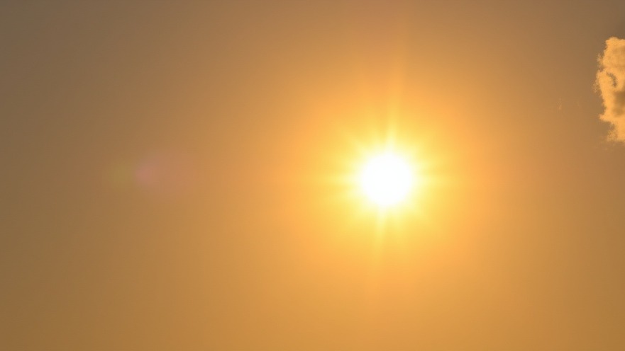 Blazing sun in San Antonio, highlighting La Niña effects and prolonged drought.