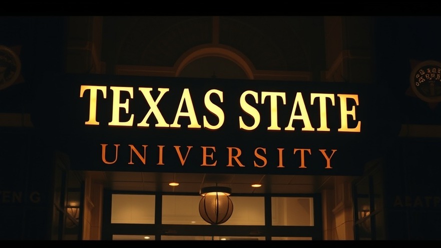 Cinematic photo of Texas State University highlighting unsolved cases in Austin news.