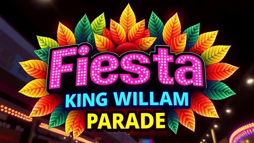 Vibrant digital art for San Antonio community events, showcasing Fiesta '26 and King William Parade.