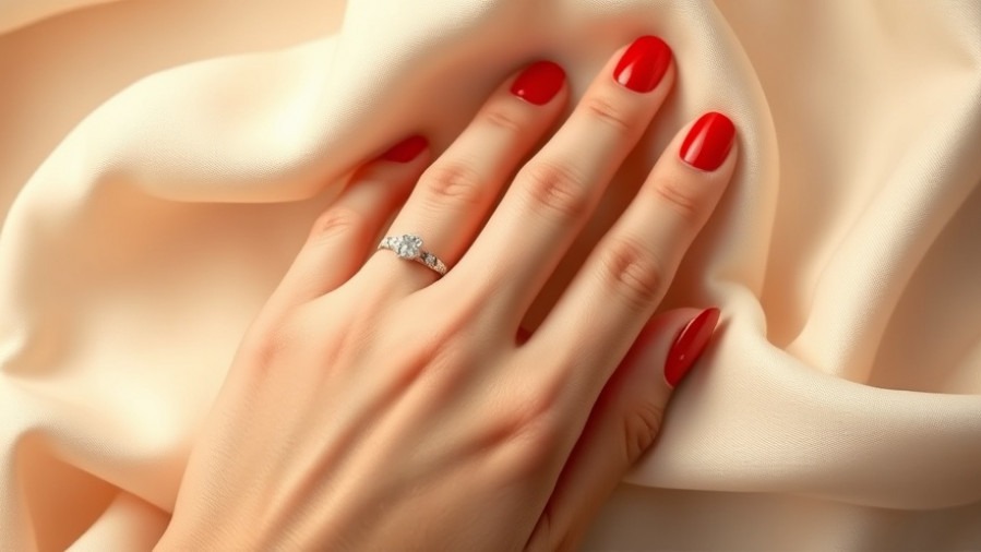 Lifelike image of a hand with a sparkling engagement ring, highlighting rising gold prices.