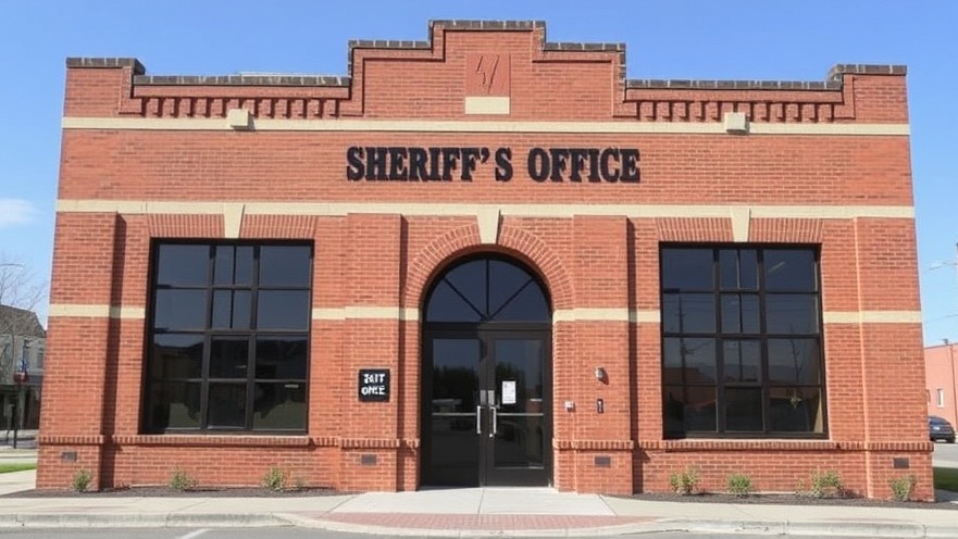 Brick building of Tarrant County Sheriff's Office in Dallas - breaking news hub