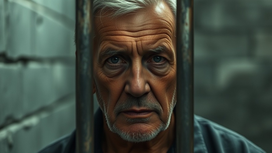 Determined older man in prison, highlighting the Robert Roberson case in Texas politics news.