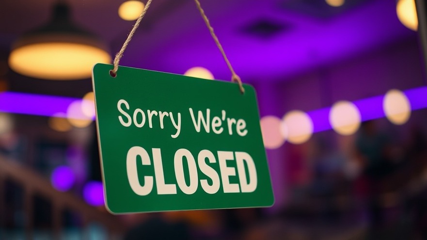 'Sorry We're Closed' sign reflecting Houston business news and community engagement.