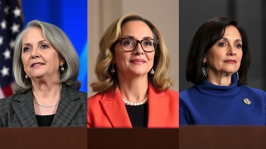 Three female candidates for the 2026 Texas elections in local news coverage.