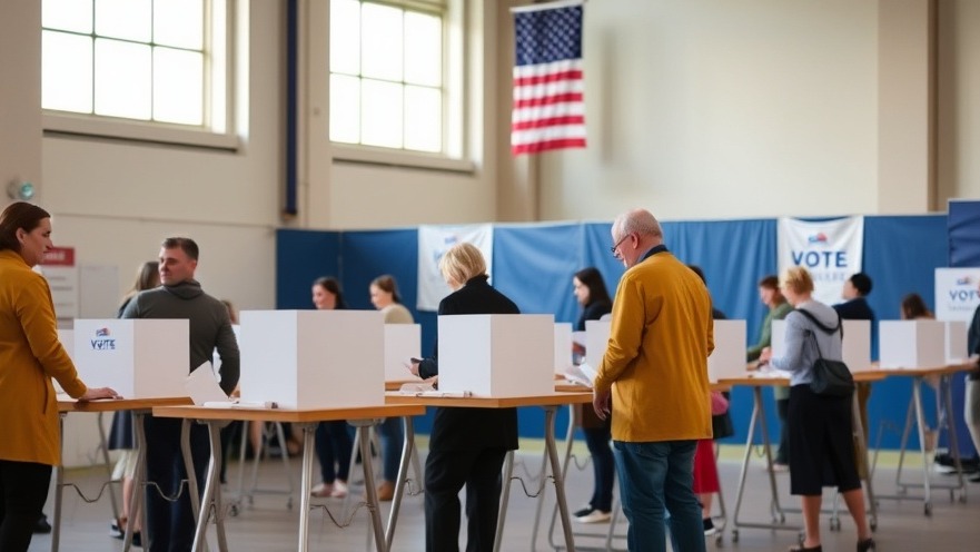 Voters at a polling site during Texas elections 2025, showcasing civic engagement.