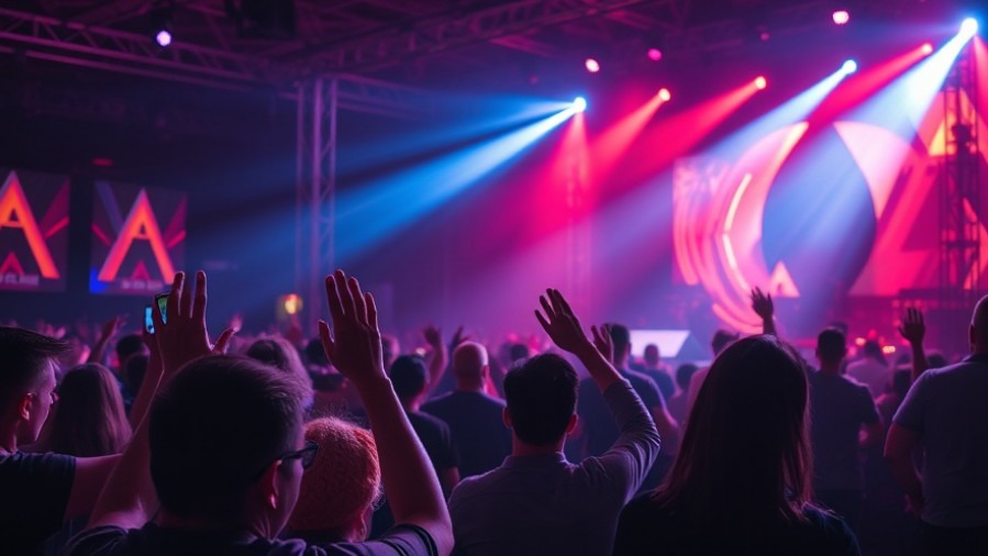Crowd enjoying lively San Antonio concerts under vibrant nightlife.