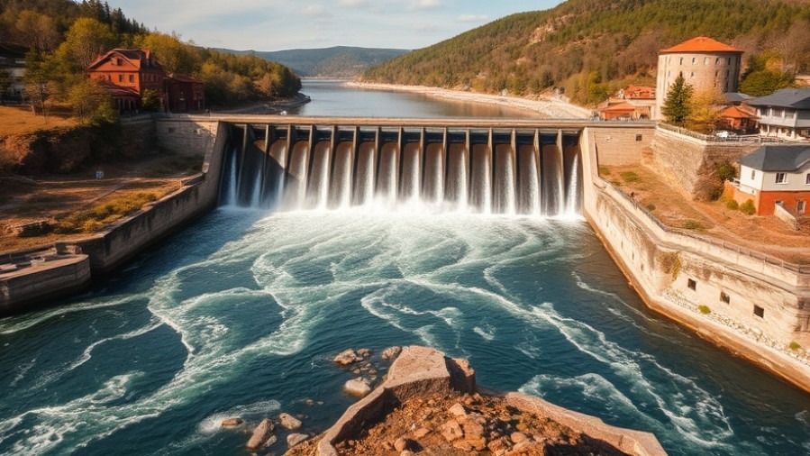 Dam on a river illustrating Texas water management challenges and conservation strategies.