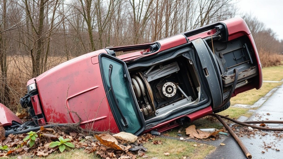 Rollover incident investigation highlighting traffic safety measures in Atascocita.