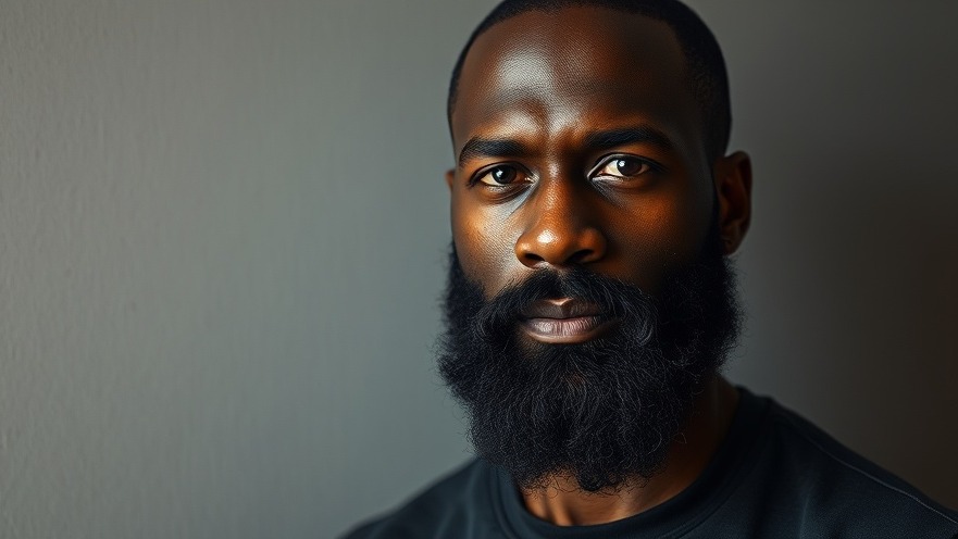 Serious portrait of an individual highlighting community safety initiatives in Austin.