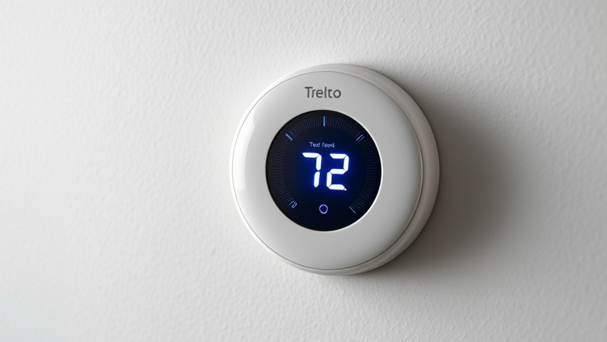 Smart thermostat showing 72°F – a guide to energy efficiency programs in Austin.