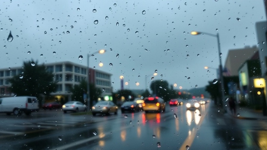 A rainy day affecting community events in Houston, highlighting Houston weather impact.