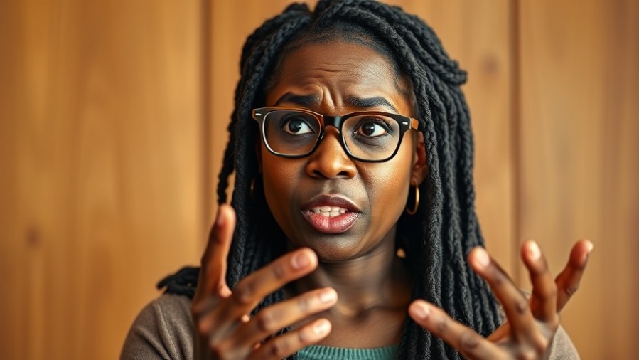 Passionate African American woman addressing contractor accountability in tort cases.