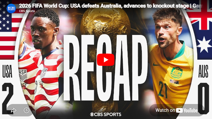 USA defeats Australia FIFA World Cup match recap with players and scores.