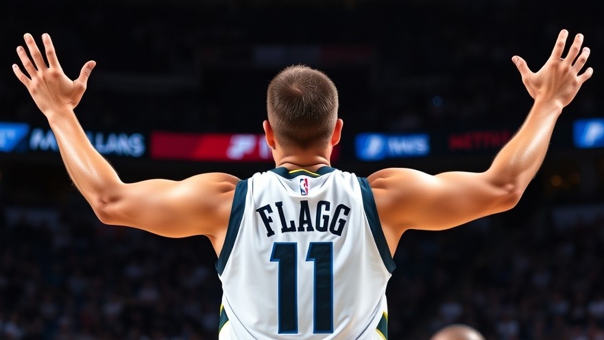 Dallas Mavericks #11 player FLAGG celebrating triumph in NBA news.