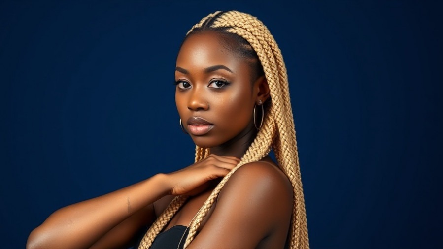 Stylish black woman with blond braids, embodying Mickey Lee legacy amidst life's challenges.