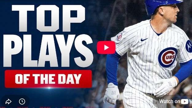 MLB highlights August 31 2026: Cubs player in action during top plays.