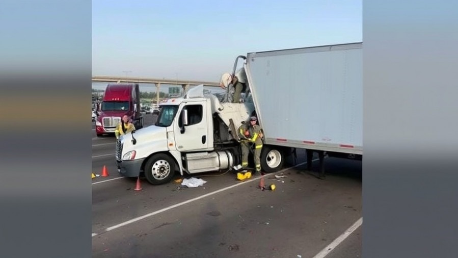 Two injured in crash with 18-wheeler on I-35E, public safety Dallas news