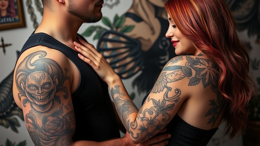 Tattooed couple enjoying Austin craft beer during vibrant nightlife