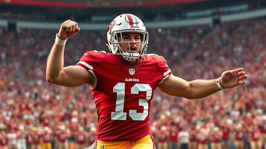 Brock Purdy celebrating touchdowns in NFC playoffs, 49ers game recap