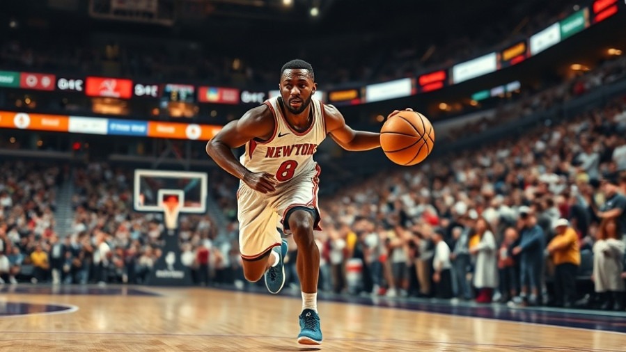 Dynamic NBA player dribbling during thrilling basketball highlights with enthusiastic fans.