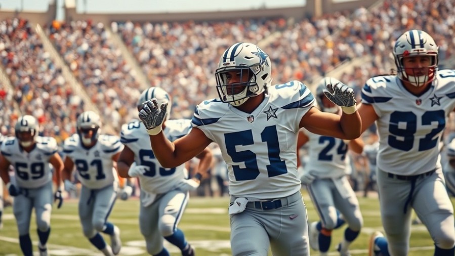 Dynamic Dallas Cowboys players in action, showcasing NFL changes and game intensity.