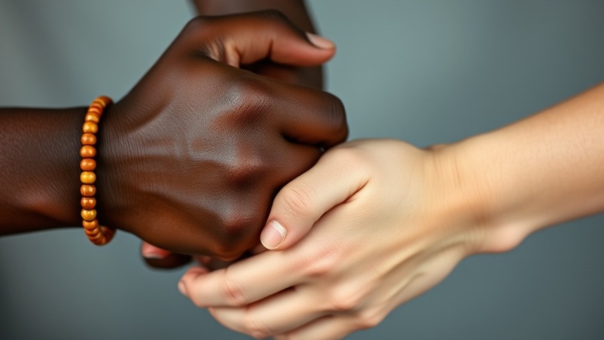 Close-up of two hands symbolizing unity in emotional wellbeing and holistic living.