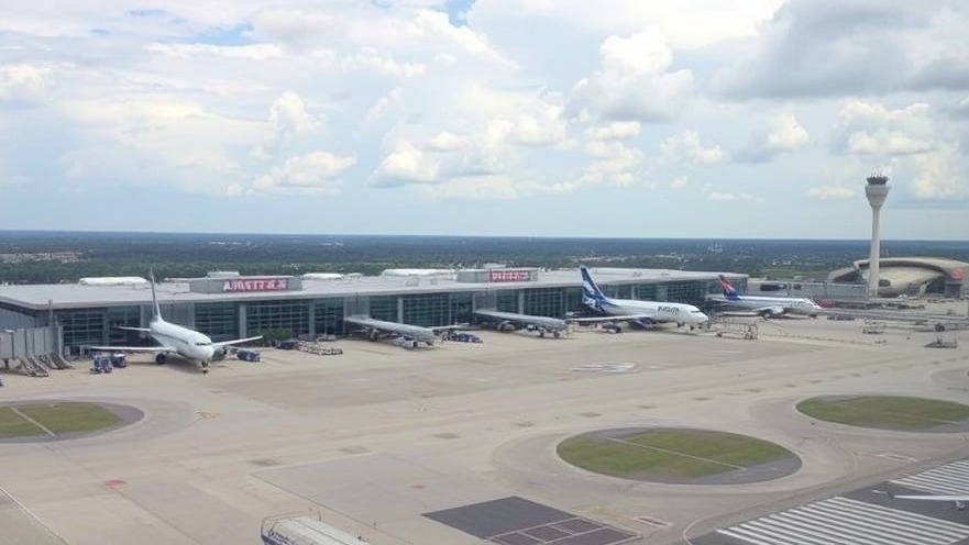 Austin-Bergstrom International Airport showcasing passenger traffic trends and cargo decline.
