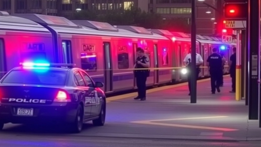 DART police search for suspect in downtown Dallas train shooting related to public safety
