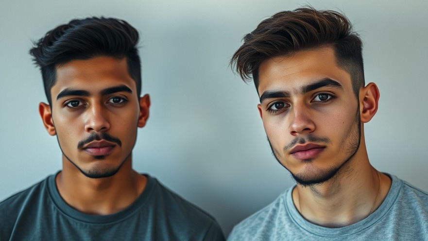 Mugshots of two sullen young Hispanic males amid immigration debate.