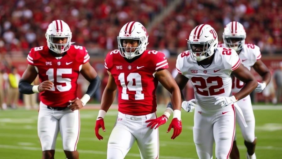Alabama Crimson Tide football players in action during SEC football game.