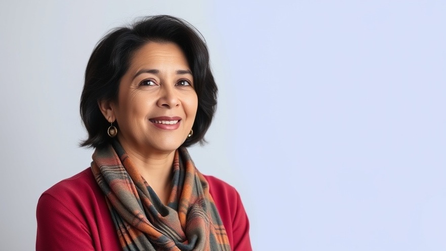 Hispanic middle-aged woman, Gina Hinojosa, campaigning for Texas elections 2026.