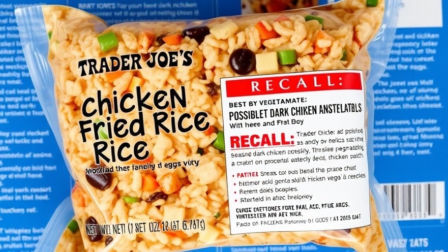 Trader Joe's chicken fried rice recall notice for frozen food safety in Houston.